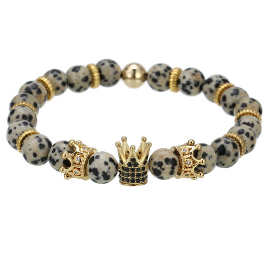 Pulsera Hexagonal para Hombre con Circonitas Incrustadas y Diseño de Corona - Image 47