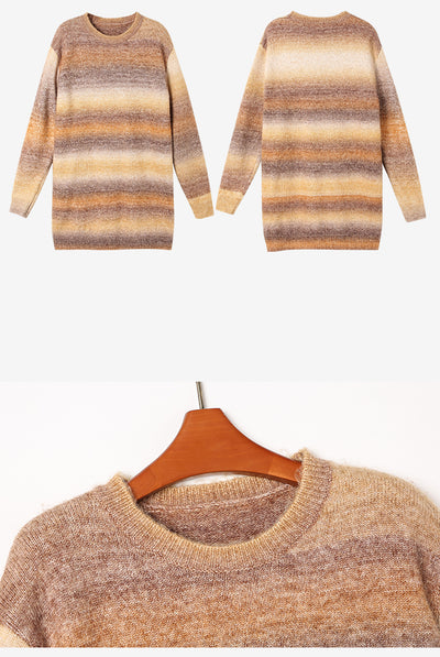 Vestido Tejido Holgado Otoño-Invierno Estilo Relajado Comodidad Total - Image 12
