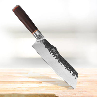 Cuchillo de Frutas de Acero Inoxidable con Mango de Madera