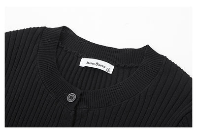 Cardigan Tejido Abotonado para Mujer con Chaleco Integrado - Image 15