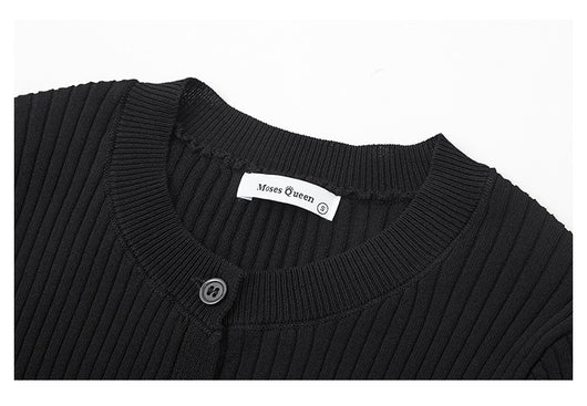 Cardigan Tejido Abotonado para Mujer con Chaleco Integrado - Image 15