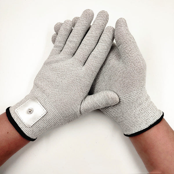 Guantes de Electroterapia Conductora con Fibra de Plata - Fisioterapia Profesional
