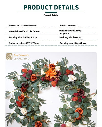 Arreglo Floral de Ratán Rosa para Decoración de Hoteles - Image 11