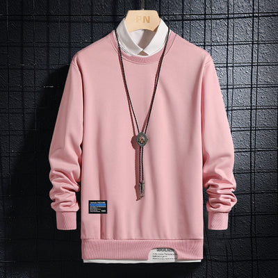 Suéter Casual Slim Fit Primavera Otoño - Colores Lisos Modernos