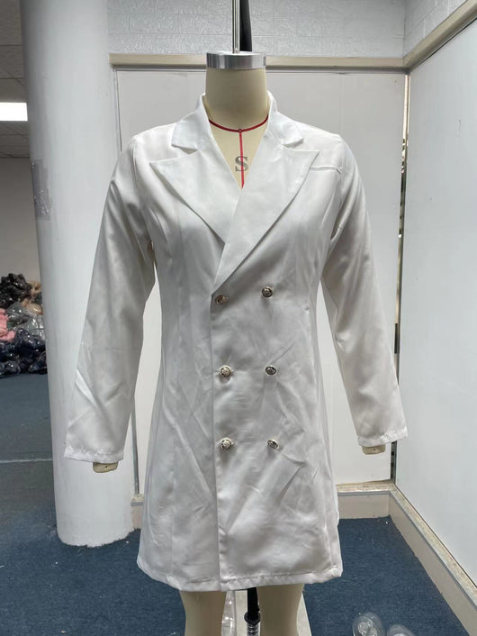 Blazer Doble Botonadura Manga Larga Elegante y Versátil - Image 16