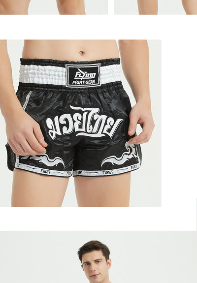 Pantalones Cortos Profesionales de Boxeo Tailandés y Sanda para Hombre y Mujer - Image 16