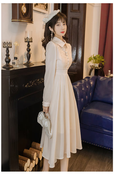 Vestido de Trabajo Estilo Mori Girl Literario con Temperamento Francés - Image 7