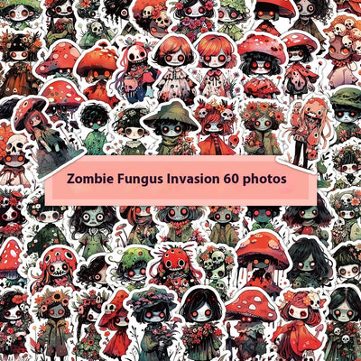 Funda para Celular Zombie Horror con Stickers Impermeables Diseño Thriller - Image 2