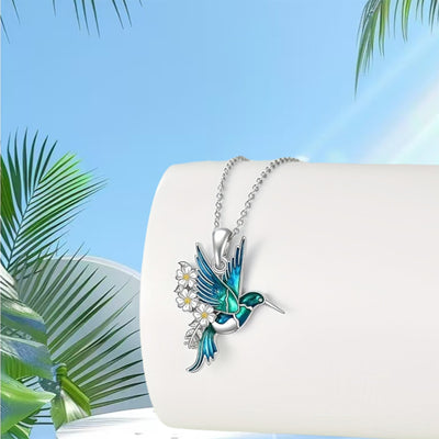 Conjunto de Collar y Aretes Colibrí en Plata - Image 7