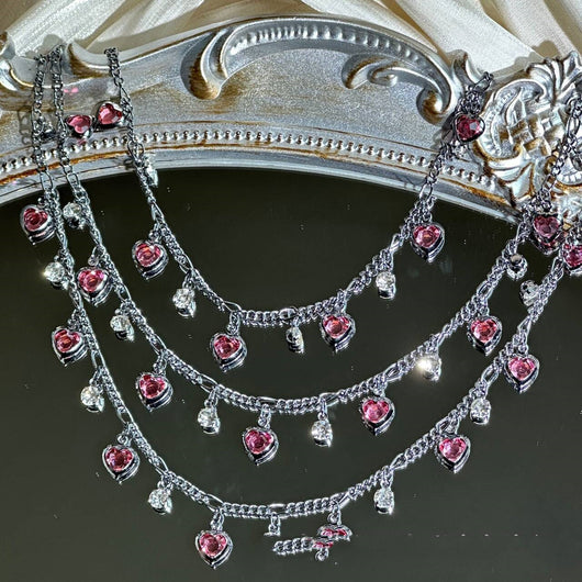Cadena con Corazón de Strass Brillante y Resistente - Image 10