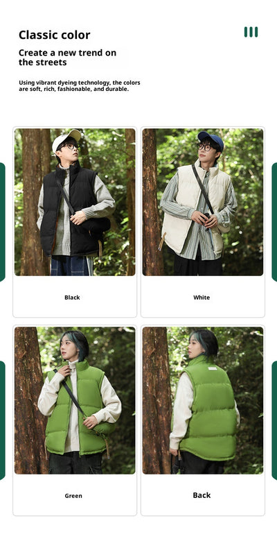 Chaleco Térmico Reversible de Algodón para Hombre y Mujer - Abrigo Invierno - Image 21