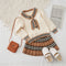 Conjunto de Suéter Estilo Colegiala Princesa para Niñas
