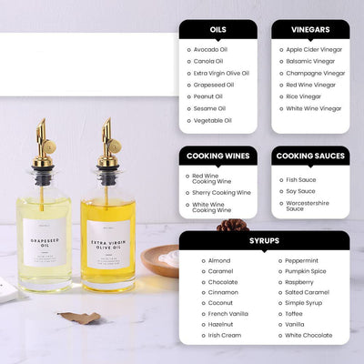 Etiquetas Adhesivas Removibles para Botellas de Aceite de Oliva y Condimentos - Image 10