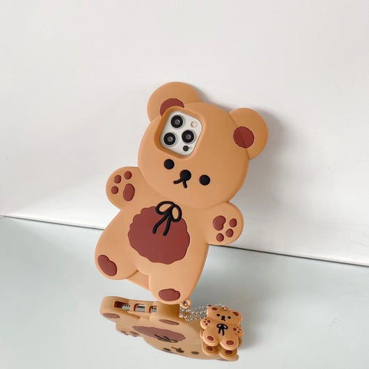 Funda de Celular Osito de Peluche Antiimpacto de Silicona Suave - Image 7