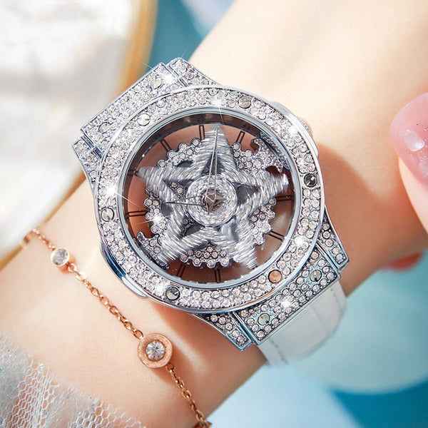 Reloj Hueco con Estrellas de la Suerte