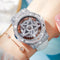 Reloj Hueco con Estrellas de la Suerte