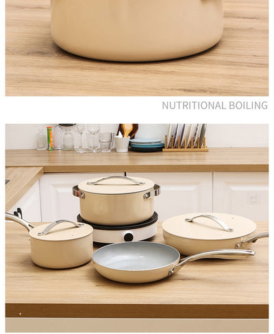Set de Cocina Premium: Wok de Cerámica y Aluminio + Olla para Leche - Regalo Ideal - Image 8