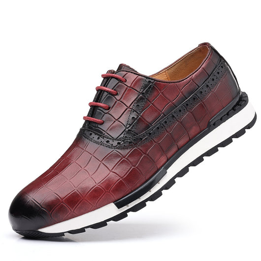 Zapatos de Cuero Nobuck para Hombre con Cordones Estilo Británico - Image 6