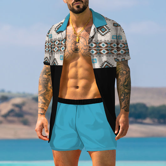Traje Estampado Retro Moderno para Hombre - Image 13