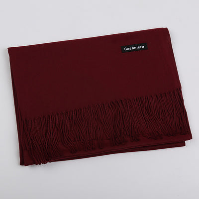 Bufanda de Cashmira Artificial Liso para Mujer 220g - Chal Cálido y Elegante - Image 8
