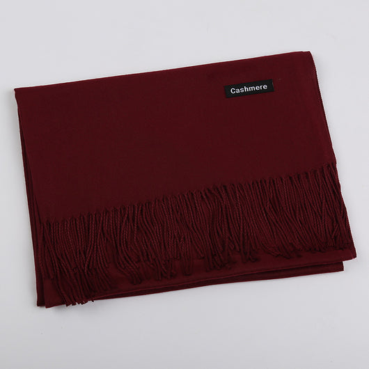 Bufanda de Cashmira Artificial Liso para Mujer 220g - Chal Cálido y Elegante - Image 8