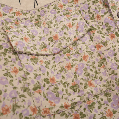Camisa Cardigan Floral para Hombre - Bordada con Solapa, Manga Larga Suelta - Image 4