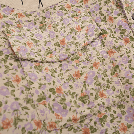 Camisa Cardigan Floral para Hombre - Bordada con Solapa, Manga Larga Suelta - Image 4