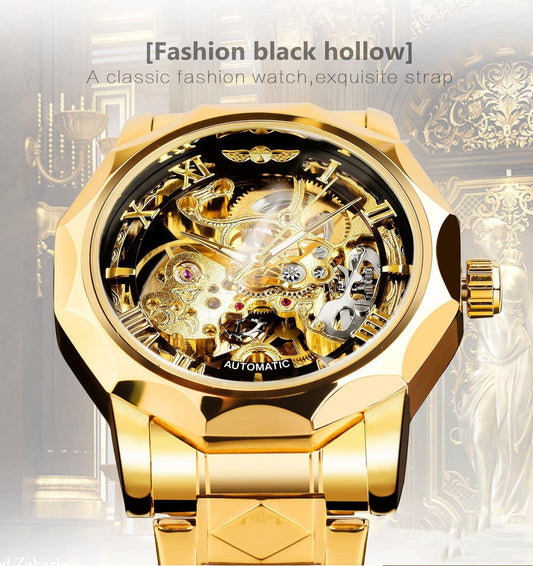 Reloj Automático de Lujo Retro con Esfera Luminosa para Hombre - Image 2