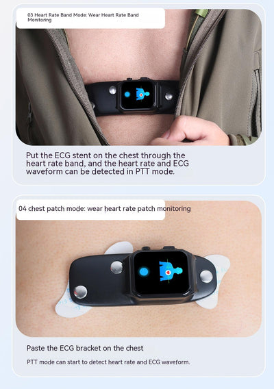 Reloj Inteligente de Salud Integral con Monitoreo de Oxígeno, Glucosa y Temperatura - Image 9