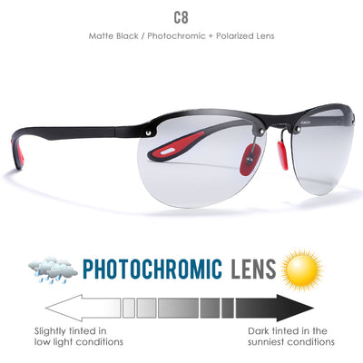 Gafas de Sol Polarizadas TR90 Sin Marco para Exterior - Image 9
