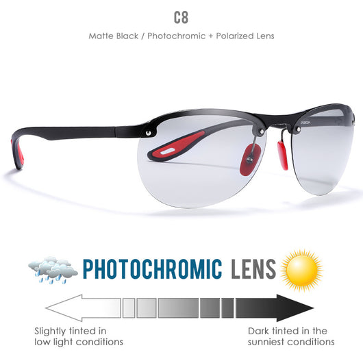 Gafas de Sol Polarizadas TR90 Sin Marco para Exterior - Image 9