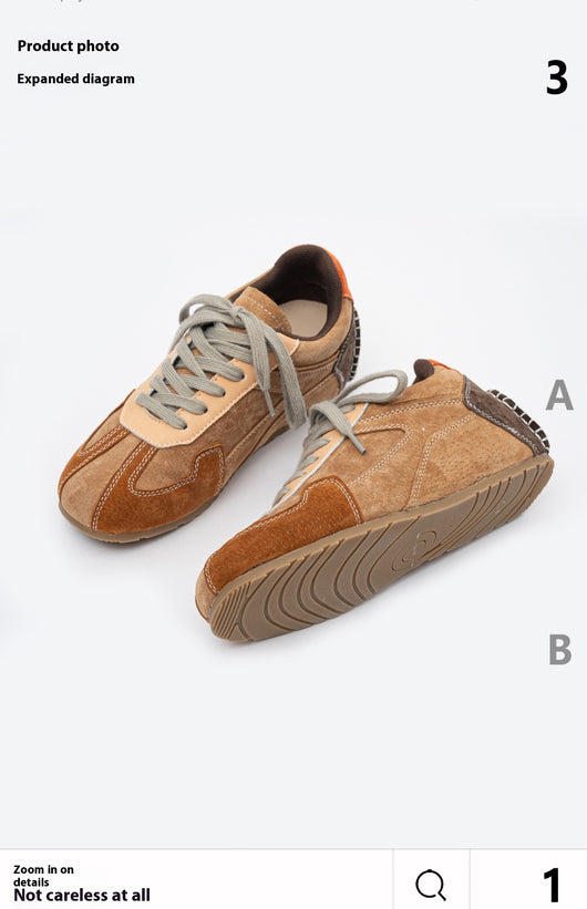 Zapatillas Retro Deportivas de Cuero con Tacón Oculto - Estilo Vintage Alemán para Mujer - Image 15