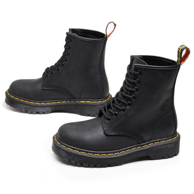 Botas Motociclista de Cuero Genuino Estilo Británico para Mujer - Image 2
