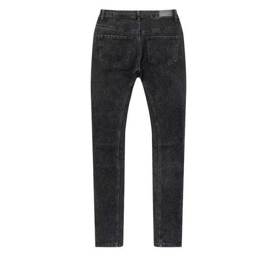 Pantalones Vaqueros Hip Hop Desgastados con Zipper - Image 2