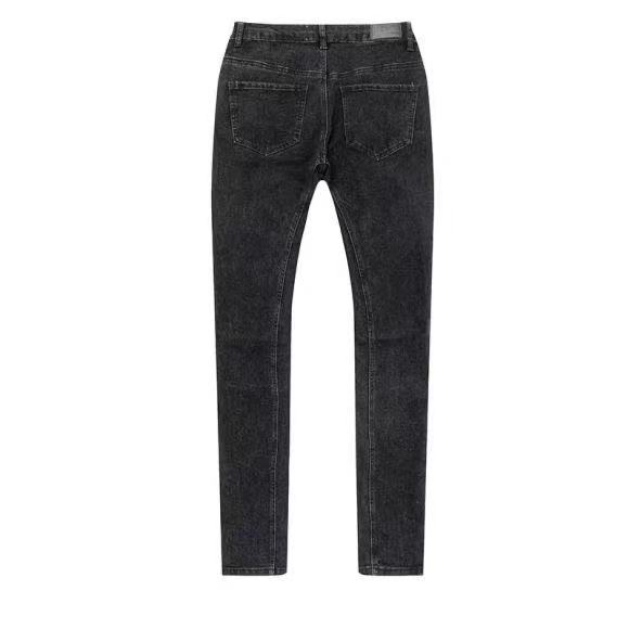 Distressed Hip Hop Zipper Jeans