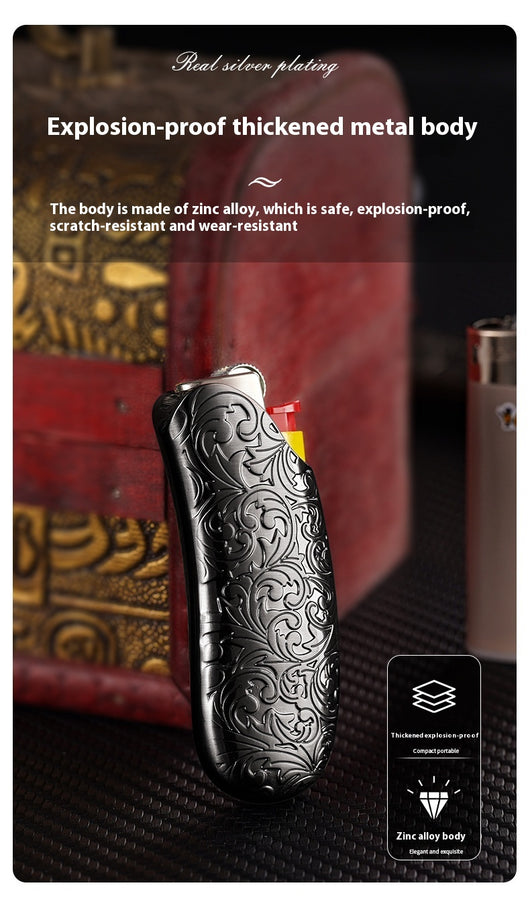 Encendedor Metálico con Protector de Seguridad - Diseño Ergonómico - Image 32