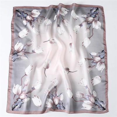 Pañuelo de Seda Floral Versátil para Cualquier Ocasión - Image 13