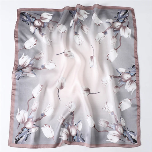 Pañuelo de Seda Floral Versátil para Cualquier Ocasión - Image 13