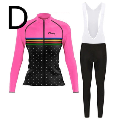 Conjunto Ciclista de Manga Larga con Culotte: Jersey y Pantalón Acolchado para Ciclismo y Trail - Image 3
