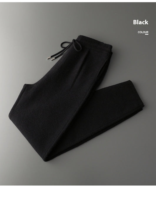 Pantalones Casuales de Cachemira Suelta para Hombre - Image 15