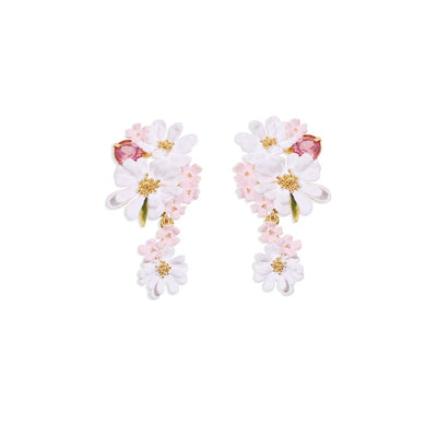 Aretes de Oro Zirconia con Flor de Encaje Verbena - Image 8