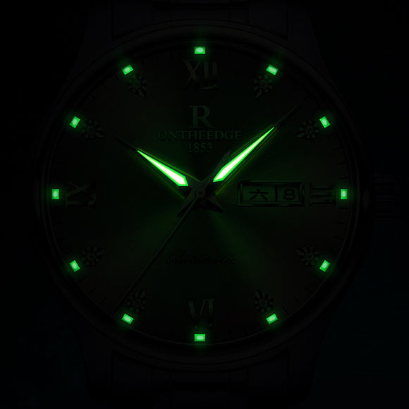 Reloj Mecánico Empresarial Impermeable con Esfera Luminosa