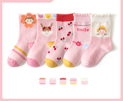 Calcetines de Algodón para Niños y Niñas - Colores Lisos Escolares - Image 21