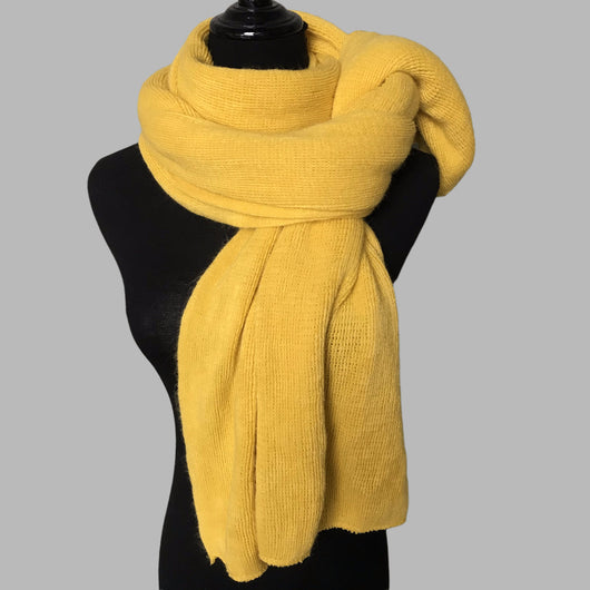 Bufanda de Cachemira para Mujer - Abrigo Cálido Invierno Color Sólido - Image 11