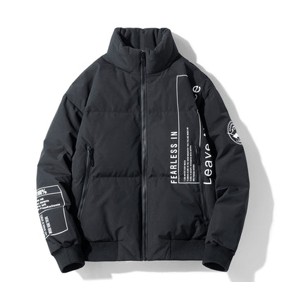 Chaqueta Acolchada de Plumón de Pato Blanco para Hombre - Cálida y Ligera - Image 4