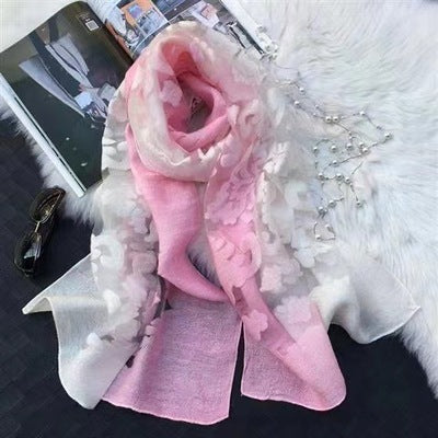 Pañuelo de Encaje Organza con Degradado de Color - Image 27