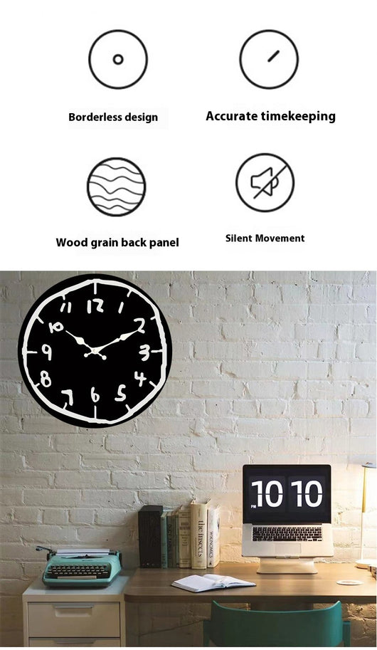 Reloj de Pared Cuarzo Elegante 30cm - Decoración Moderna para el Hogar - Image 7
