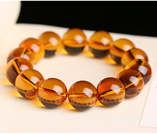 Pulsera Pixiu de Cristal Natural Kumquat Amarillo para Hombre y Mujer - Image 7