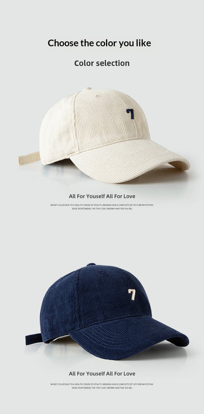 Gorra de Béisbol Pana Ancha Elegante y Versátil para Hombre - Image 14