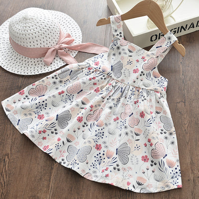 Vestido de Algodón Estampado para Niña con Mariposas - Image 7
